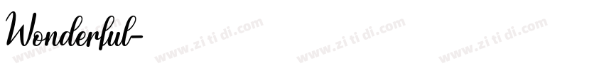 Wonderful字体转换