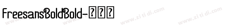 FreesansBoldBold字体转换
