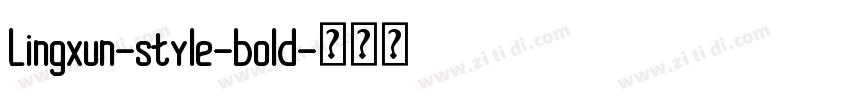 Lingxun-style-bold字体转换