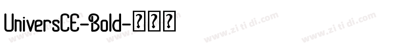 UniversCE-Bold字体转换 UniversCE-Bold字体转换