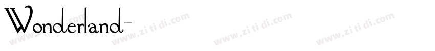 Wonderland字体转换