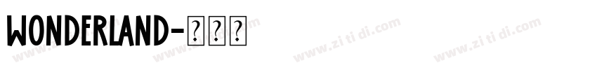 Wonderland字体转换