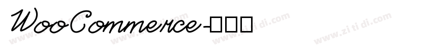 WooCommerce字体转换