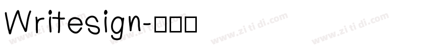 Writesign字体转换