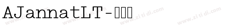AJannatLT字体转换