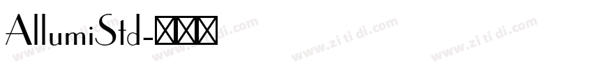 AllumiStd字体转换