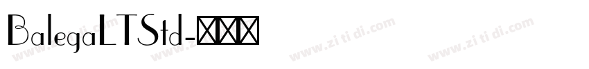 BalegaLTStd字体转换