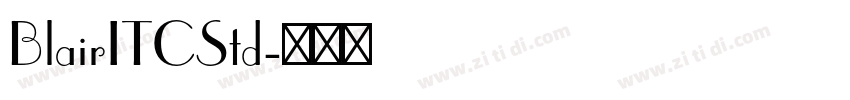 BlairITCStd字体转换