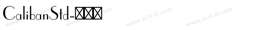 CalibanStd字体转换