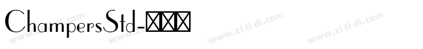 ChampersStd字体转换