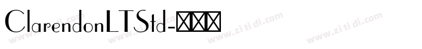 ClarendonLTStd字体转换
