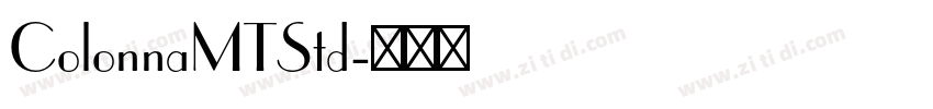 ColonnaMTStd字体转换