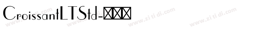 CroissantLTStd字体转换