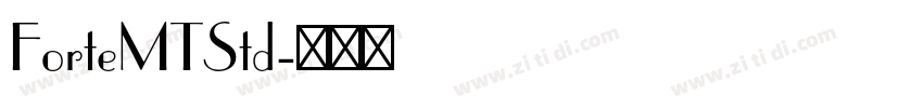 ForteMTStd字体转换
