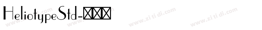 HeliotypeStd字体转换