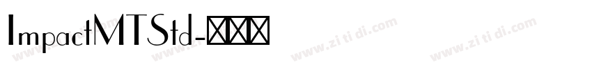ImpactMTStd字体转换