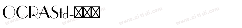 OCRAStd字体转换