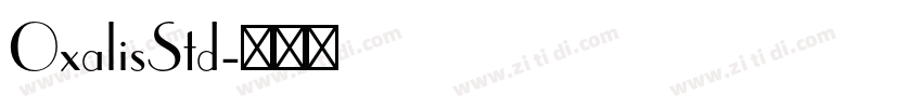 OxalisStd字体转换