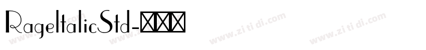 RageltalicStd字体转换
