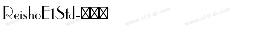 ReishoE1Std字体转换