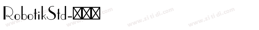 RobotikStd字体转换