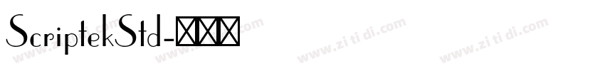 ScriptekStd字体转换