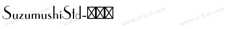 SuzumushiStd字体转换
