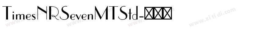 TimesNRSevenMTStd字体转换