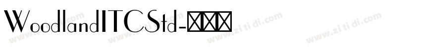 WoodlandITCStd字体转换