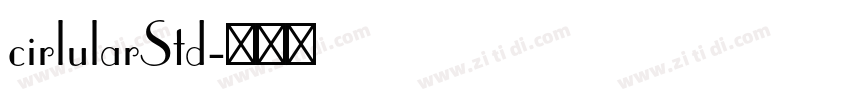 cirlularStd字体转换