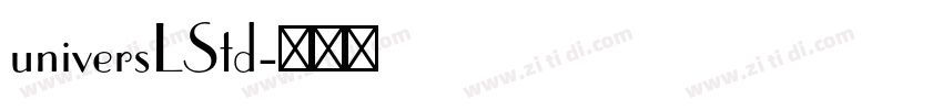 universLStd字体转换