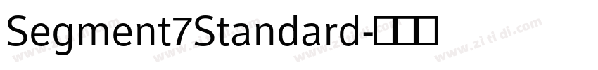 Segment7Standard字体转换