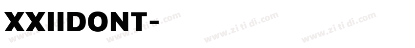 XXIIDONT字体转换