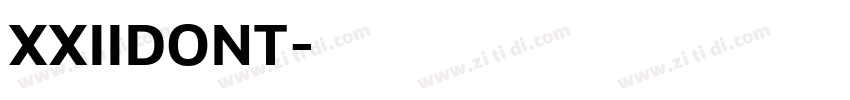 XXIIDONT字体转换