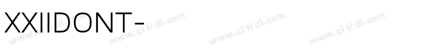 XXIIDONT字体转换