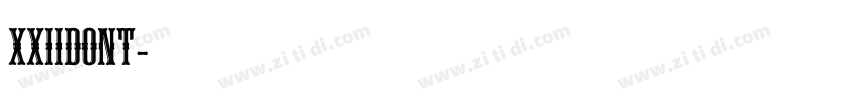 XXIIDONT字体转换