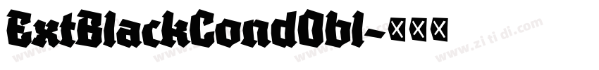 ExtBlackCond0bl字体转换