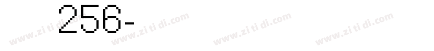 点阵图256字体转换