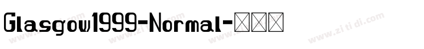 Glasgow1999-Normal字体转换