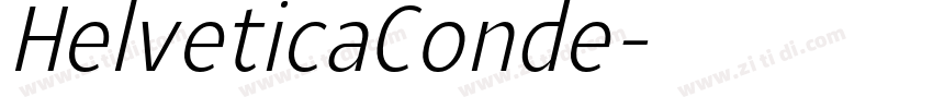 HelveticaConde字体转换