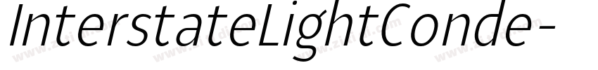 InterstateLightConde字体转换 InterstateLightConde字体转换