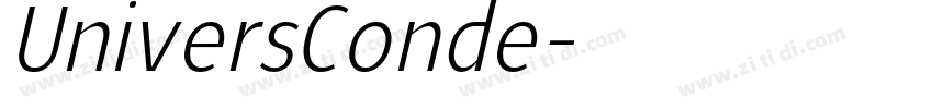 UniversConde字体转换