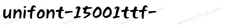 unifont-15001ttf字体转换