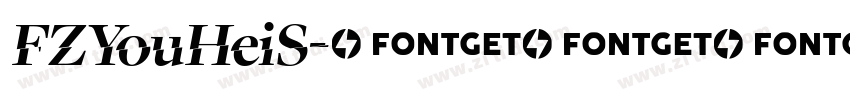 FZYouHeiS字体转换