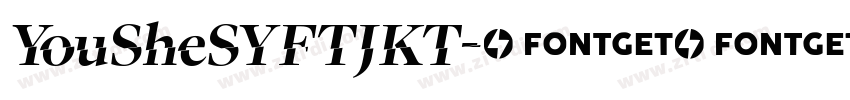 YouSheSYFTJKT字体转换
