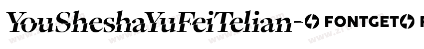 YouSheshaYuFeiTelian字体转换