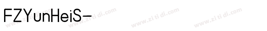 FZYunHeiS字体转换
