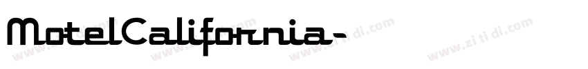 MotelCalifornia字体转换