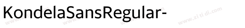 KondelaSansRegular字体转换 KondelaSansRegular字体转换
