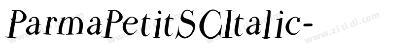 ParmaPetitSCItalic字体转换